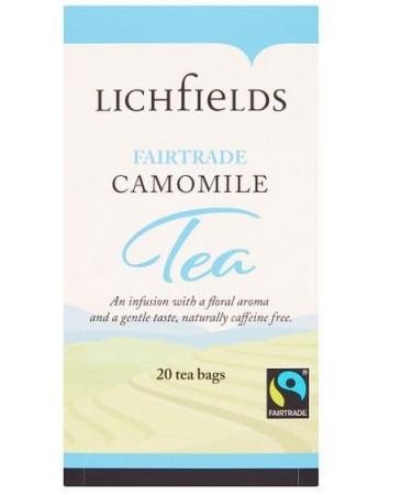 Lichfield Fairtrade Camomile Envelope Tea Bags - 2 x 20s