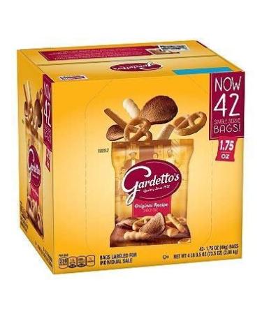 Gardetto's Original Recipe Snack Mix, 1.75 oz Each -Family Value 1 Pack ( 42 Bags )