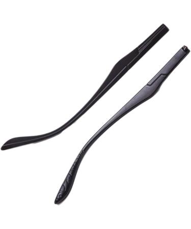 VIORNO Eyeglass Legs Glasses Legs 1 Pair Plastic Eyeglass Replacement Temple Arm for Men Women Eyeglasses Temple Repair Black