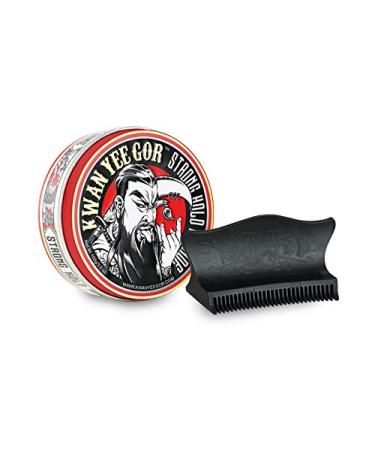 Strong Hold Pomade - High Shine Hair Cream for Men | Imperial Barber Grade | Easy Wash Water-Based | Classic Look & Firm Hold with Comb Set - 3.5 oz - Buy Online on GoSupps.com