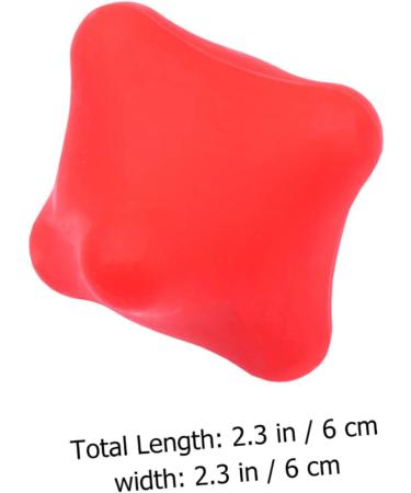 Buy TOVINANNA Yoga-Ball Massage Toy | Silicone Acupressure Ball for Deep Tissue Relief | Fitness & Relaxation | 6x6cm Red - Buy Online on GoSupps.com
