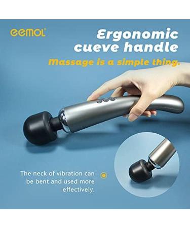 Buy Eemol Wireless Massage Tab - Strongest Therapeutic Vibration for Muscle Pain Relief & Relaxation | USB Curve (Silver) - Stress-Free Solution - Buy Online on GoSupps.com