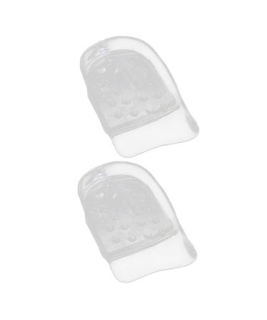 FOMIYES 1Pair Heighten Gel Insoles for Men Cushion Breathable Invisible Support pad Heel pad Soft Inner Height Heel Heel Lift Inserts Gasket Protector Foot Adjustable