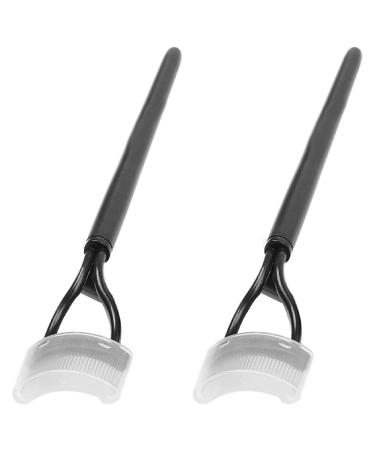 GROCKSTR 2X Eyelash Comb Curlers Makeup Mascara Applicator Eyebrow Grooming Brush Tool