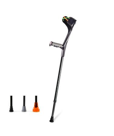 Axillary Crutches Lightweight Telescopic Adjustable Arm Cuff Non-Slip Crutches Rehabilitation Aid Walking Sticks Canes Suitable for Adults and Teenagers Ergonomic Handles Comfortable Grip Selfless
