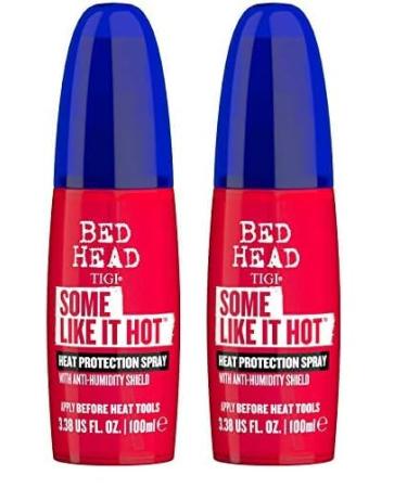 TIGI Bed Head Some Like It Hot Heat Protection Spray for Heat Styling 3.38 fl oz (Pack of 2) 3.40 Fl Oz (Pack of 2)