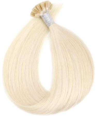 Pre Bonded Hair Extensions 14 Inch Straight Remy Real Human Hair U Nail Tip Keratin Hair Extensions (50g #60 Platinum Blonde) 14 Inch 50g #60 Platinum Blonde - Buy Online on GoSupps.com