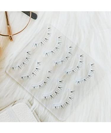 Ultra V-Shaped Lower False Eyelashes - 5 Pairs Clear Band for Natural Naked Eye Makeup - International Shipping Available - Buy Online on GoSupps.com
