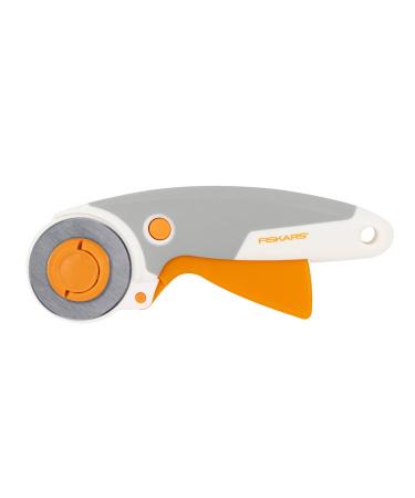 Fiskars Trigger Rotary Cutter With Blade 45 mm For Right and Left-handed Users Orange/White/Grey 1003910 Handle with release