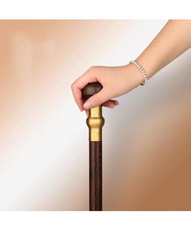 Chicken Winged Wooden Round-Head Walking Stick Solid Wood Mahogany Civilization Stick The Gifts for The Elderly 86 cm -11.19 Selfless dedication - Buy Online on GoSupps.com
