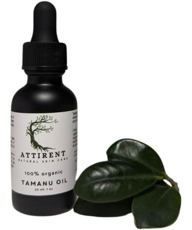 Attirent Organic Tamanu Oil - 30ml Natural Cold Pressed Oil - Boosts Cell Regeneration for Age Spots Acne Scars Sunburns & Skin Repair - Buy Online on GoSupps.com