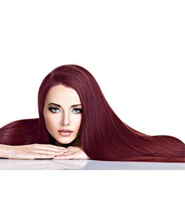 Buy Hair2Heart Real Hair Extensions - Wavy Bondings 25 Strands 1g 40cm Light Brown Intense Violet-Mahogany - International Shipping Available - Buy Online on GoSupps.com