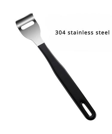 Buy Stainless Steel Tongue Scraper - Fight Bad Breath & Enhance Oral Care | Travel Essentials for Fresh Breath (Black - Buy Online on GoSupps.com