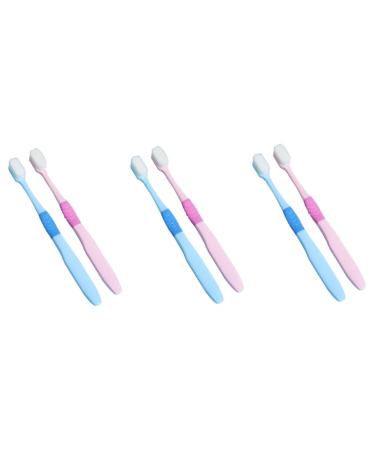 CLISPEED 6 pcs toothbrush bristles bur ladies pp