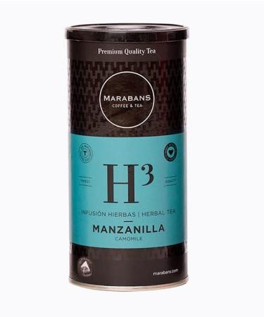 Marabans Coffee & Tea Marabans Chamomile Pyramid Pot of 25 sachets (pyramids) Gluten-free infusion Soothing and digestive properties.