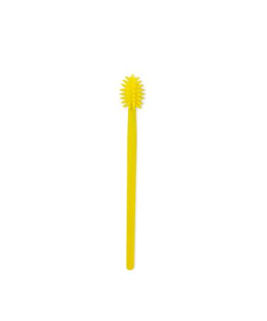 Heartsetpet Soft Cat Toothbrush with 360-degree Head | Safe  Effective & Deep Pet Teeth Cleaning | Brush Away Bad Breath | Food Grade Silicone (1 Pack  Yellow) 1 Count (Pack of 1) Yellow