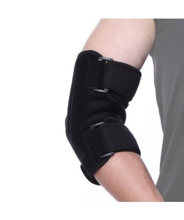 Fittoo-endbow bandage with two removable metal rails adjustable elbow support night sleepingelle bow support effective pain relief and faster recovery.