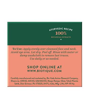 Biotique Bio Peach Peel-Off Mask for Oily & Acne Prone Skin | 50 gm - Clarifying & Refining Formula - Buy Online on GoSupps.com