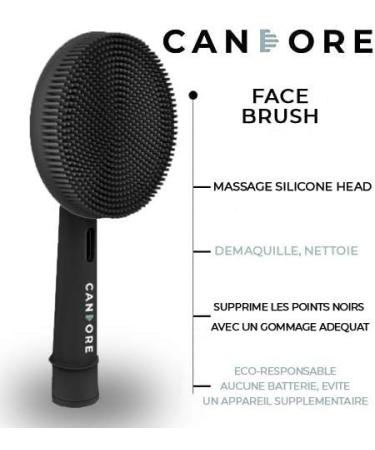 Silicon Black Carbon Infused Face Brush Set of 2 - Recyclable Exfoliation & Makeup Removal - Compatible with Oral-B Toothbrush - Buy Online on GoSupps.com