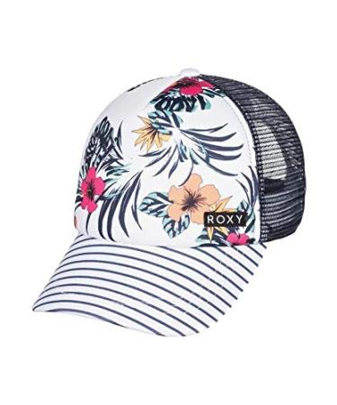 Roxy Girls' Honey Coconut Trucker Hat One Size Bright White Badami
