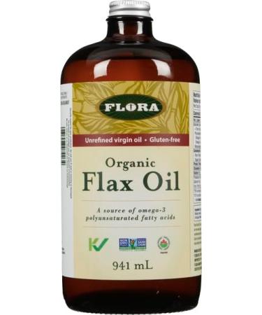 Flora Health Certified Organic Flax Oil - Cold Pressed & Unrefined - Non-GMO -  941 mL - Buy Online on GoSupps.com
