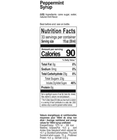 Routin 1883 Premium Peppermint Syrup 1L + Pump Set (Plastic Bottle) - Buy Online on GoSupps.com