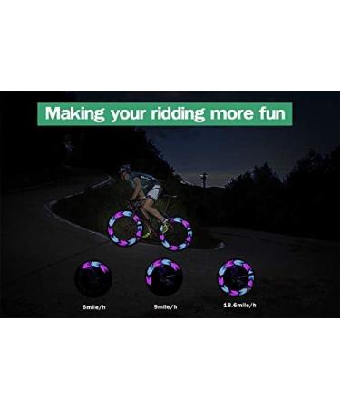 Singsinghome Bike Wheel Lights - 14 LED Waterproof Spoke Light | Cycling Decoration & Safety Tire Light | 30 Patterns & Changing Colors | Auto On/Off | 2 Pack - Buy Online on GoSupps.com