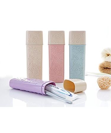 WOIWO 2PCS A Simple And Elegant Portable Travel Toothbrush Container