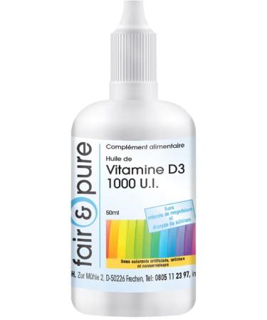 Fair & Pure - Vitamin D3 oil 1000 IU - 50 ml