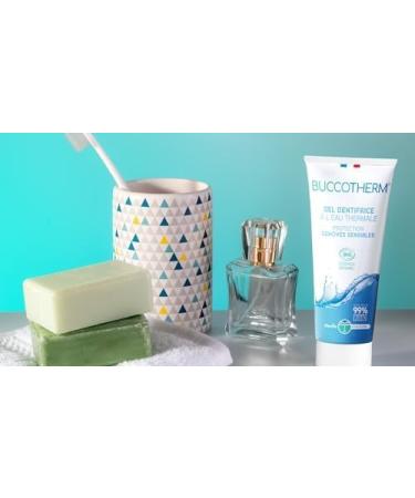 BUCCOTHERM | Sensitive Gum Protection Toothpaste Gel | Reduces bleeding & gum sensitivity | Relieves | Certified Organic | 99% natural ingredients | Pack of 2 2x75 ml - Buy Online on GoSupps.com