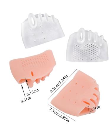 Medium 6-Piece Toe Spreader for Hallux Valgus | Anti-Slide Forefoot Pads - Breathable Silicone Bunion Relief & Toe Correction - Buy Online on GoSupps.com