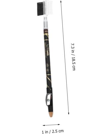 NOLITOY 4pcs Two-in-one Eyebrow Pencil Eyebrow Pen Brown Eyeliner Pencils Women Eyebrow Pencils Girl - Buy Online on GoSupps.com