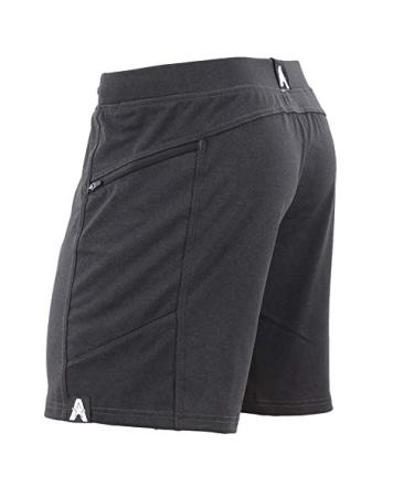 Anthem Athletics Hyperflex Workout Shorts Men 7 Inch Inseam Zipper Pocket  Training, Athletic, Running, Lifting, Gym Shorts Volcanic Black G2 Large