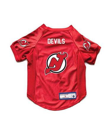 Littlearth NHL Unisex-Adult Pet Stretch Jersey New Jersey Devils Medium Team Color