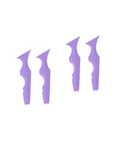 NOLITOY 4 Pcs Silicone Beauty Ruler Eyeliner Molde De Para Resina Eyebrow Stencils Template Board Massage