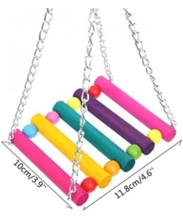 Premium Wooden Bird Swing - Cablepelado Hanging Toys & Play Accessories for Bird Cages - Buy Online on GoSupps.com