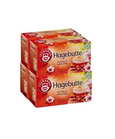 Teekanne Lot de 4 sachets de cynorrhodon (4 x 70 g)