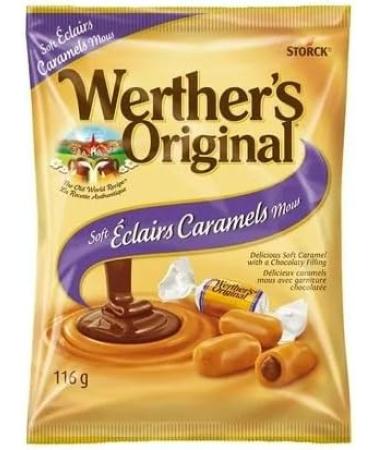 Werther Original Caramel Candy Variety Pack - Milk Chocolate Caramels Soft Eclairs Vanilla clair Hard Candies - Buy Online on GoSupps.com