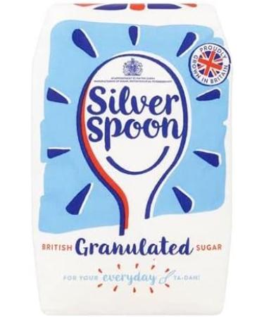 Silverspoon White Granulated Sugar| General Sweetening| British Grown Sugar| 1kg (Pack of 5) - Buy Online on GoSupps.com