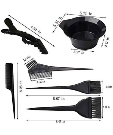 Obahdirry Hair Dyeing Tool Set Disposable Earmuffs Shawl Shower Cap Alligator Clip Baked Oil Bowl Comb Brush Hair Dyeing Gloves - Buy Online on GoSupps.com