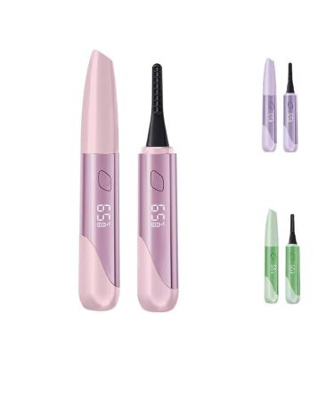 rizador de pesta as electrico 3 Heating Modes Eyelash curlers with Comb for Quick Makeup and Beauty Portable Eyelash Styling Tool (Color : P Size : 1pc) 1pc P
