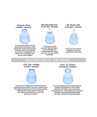 Valentine Beauty Blackhead Remover Pore Vacuum - Rechargeable Pore Extractor and Cleanser Tool with 5 Replaceable Suction Probes - Buy Online on GoSupps.com