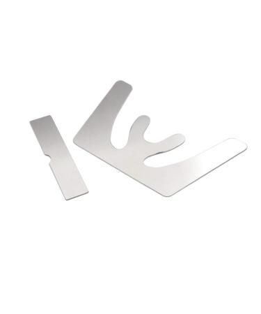 1Set Stainless Steel Dental Fox Plane Plate Occlusal Maxillary Casting Jaw