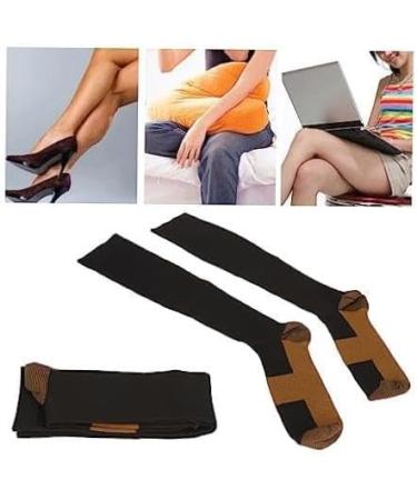 Copper Fiber Compression Socks for Stress Relief & Circulation Improvement - Ankle Compression Stockings for Running, Hiking, Cycling - Reduce Swelling & Foot Pain - Stay Active & Energized - Buy Online on GoSupps.com