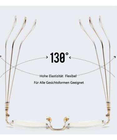 Eyglajdd Metal Reading Glasses for Men & Women - Unisex 1.0x Gold Reading Aid - International Shipping Available - Buy Online on GoSupps.com