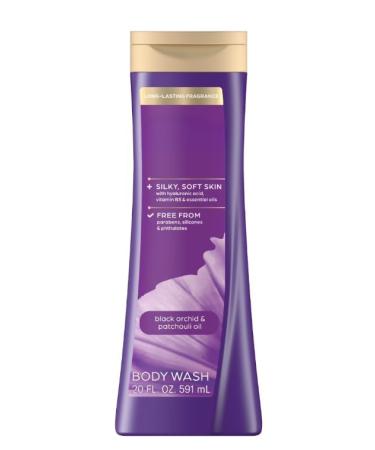 Body Wash for Women Black Orchid & Patchouli Oil Shower Gel for Dry Skin 20 fl oz (Pack of 1)