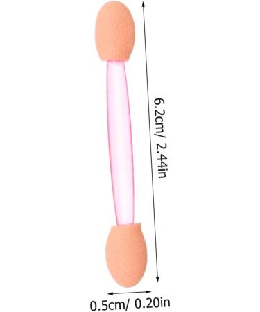Balacoo 100pcs Eye Shadow Stick Double Ended Makeup Brush Eyeshadow Makeup Applicator Makeup 7.5x0.5cm Pink - Buy Online on GoSupps.com