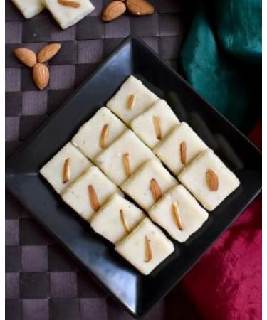 Festival Special Premium (Almond Barfi 1kg) Delicious Indian Traditional Sweets To Sweeten Up Your Celebration Best Gift For All Occasions Marriage Diwali Holi Raksha Bandhan Sold By Kidzbuzz - Buy Online on GoSupps.com