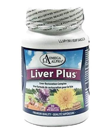 Omega Alpha Liver Plus-Liver Healthy Support Formula 90 Veg Capsules