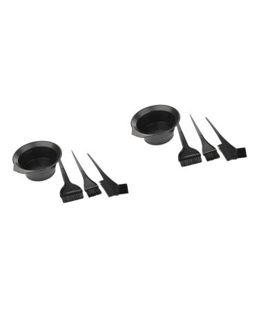 FRCOLOR 8 Sets Hair Dye Brush Mini Christmas Hats Headband Hairdressing Brush Hair Salon Tool Steamer Heart Diamond for Nails Hair Dye Tool Hair Dye Comb Household Hair Dye Bowl Baking Oil
